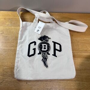 Gap x The Brooklyn Circus BKC Canvas Tote Bag Off-White Panther Graphic NEW